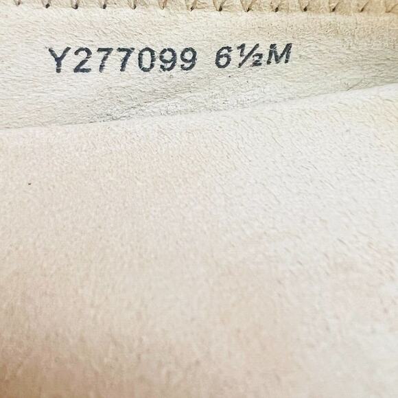 Stuart Weitzman Shoes Womens 6.5 Black Cream Ballet Flats Casual Dress Slip Ons - Picture 10 of 11